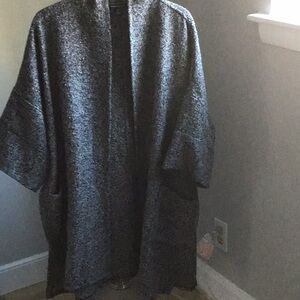 Tweed cape style jacket